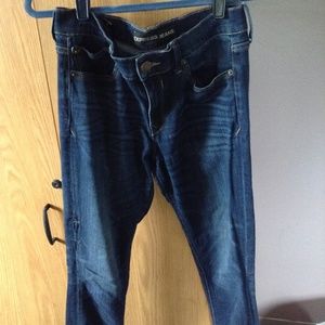 Express Medium Wash Skinny Jeans